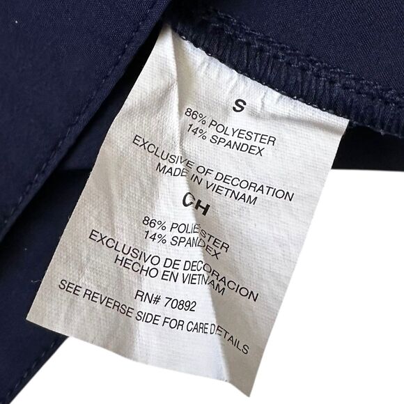 Apana Blue Drawstring Sporty Mini Shorts Women's Size Small | 37-3 - Picture 4 of 6